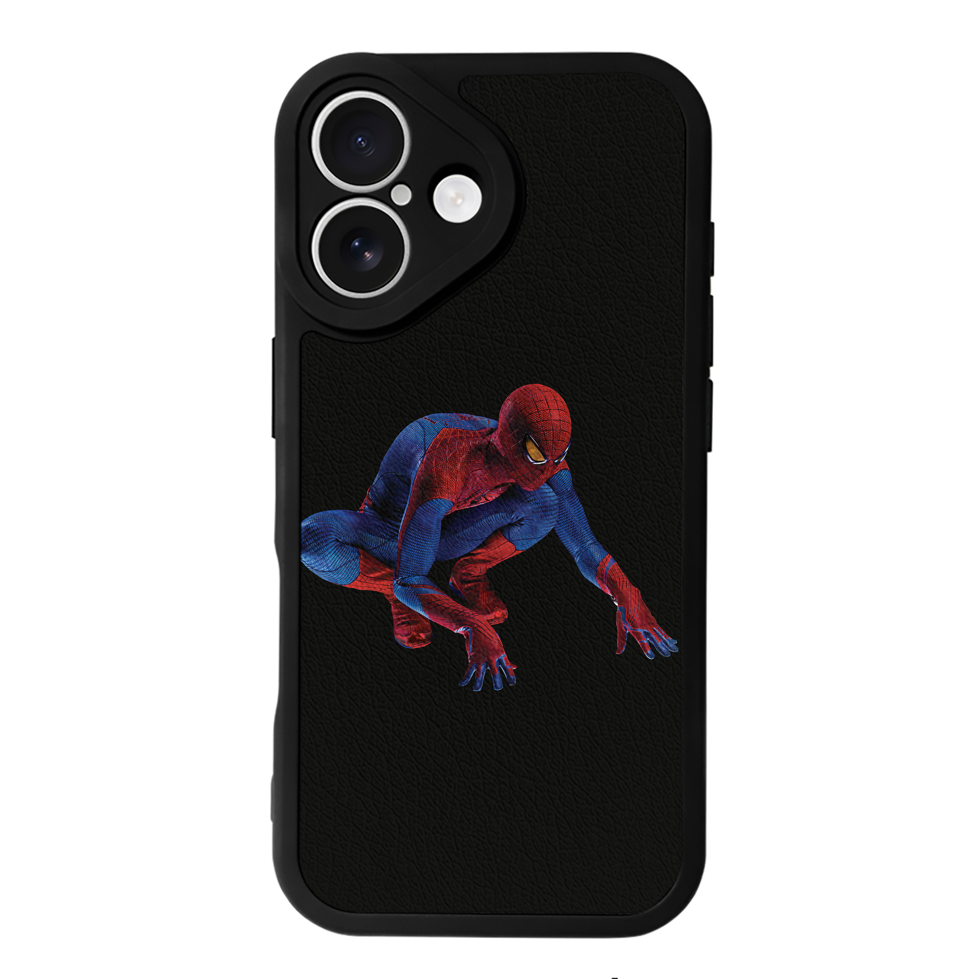 Spider Man スパイダーマン 【iPhone 16シリーズ対応】シリコンスマホケース（レザー調） 材質：シリコン